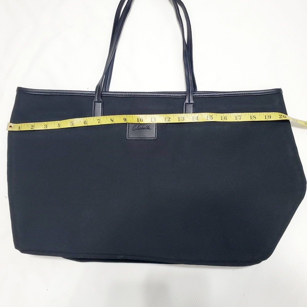 Cleobella Large Black Canvas Tote Shoulder Bag - Picture 8 of 11